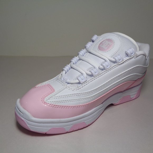 DC Shoes Size 8 M LEGACY LITE White Pink Sneakers New Women's Shoes - Picture 6 of 12